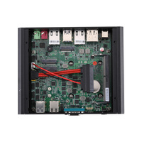 Mini PC Qotom de 10.ª Generación con CPU Core I3-10110U, DDR4, 3 M.2, SATA3.0, SSD, Uso Industrial, Sistema Operativo Linux, Doble Núcleo, Barebone