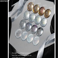Top Coat Scintillant 4 Couleurs pour Salon de Manucure avec Finition Ultra Brillante, Vernis Gel UV Pailleté Longue Durée
