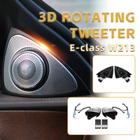 Speaker Tweeter 3D LED 64 Warna dengan Kontrol Sinkron untuk Mercedes E-Class W213 2016-2023 Upgrade