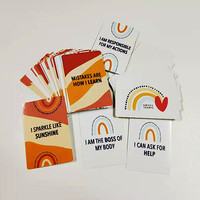 Cartes éducatives pour enfants, impression personnalisée, impression double face, 56 designs différents