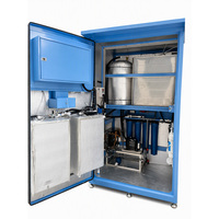 Máquina Expendedora de Agua Pura RO Fría y a Temperatura Ambiente con Refrigeración por Compresión Automática y Dos Ventanas de Llenado