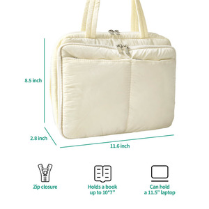 Nueva Funda de Lujo para Biblia Grande con Asas, Estuche para Transportar la Biblia para Mujeres, Bolsa de Transporte Grande y Suave para Libros - Product Image 3