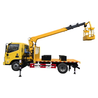 Grue montée par camion mobile du prix usine 4Ton SQS100 4T grue hydraulique de bras