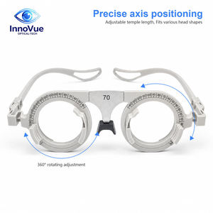 Montura de Prueba de Optometría Ajustable de Aleación de Aluminio con Patillas Flexibles PD 52-72mm, Montura Óptica para Centros de Entrenamiento Visual - Product Image 2