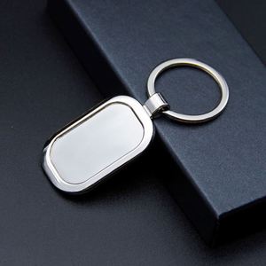 Wholesale <b>Blank</b> Plain Round Shaped Custom Laser Logo Luxury Souvenir Made Metal Ring for Printing Keychain Accessories - Product Image 5