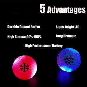 Nhà sản xuất LED Golf Bóng gói tùy chỉnh Led Light Up Golf Balls ánh sáng ban đêm Golf đào tạo thực hành bóng - Product Image 5