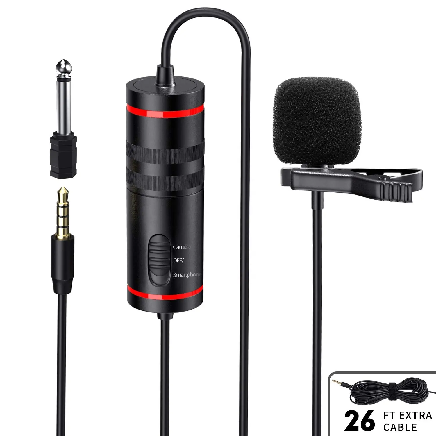 Harga Grosir Mikrofon Lavalier Klip Lapel Kabel Mini 3.5Mm Mikrofon Digital Omni Directional Mic untuk Perekaman Telepon