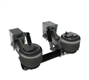 Heavy Duty Double Axles Single Semi Trailer Parts Fuwa Bpw American Type Air Suspension With Lifting Air Bag