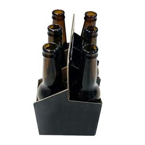 Porte-bouteilles de bière en papier kraft écologique, lot de 6, emballage cadeau recyclable pour bouteilles de soda et de bière artisanale en verre - Product Image 4