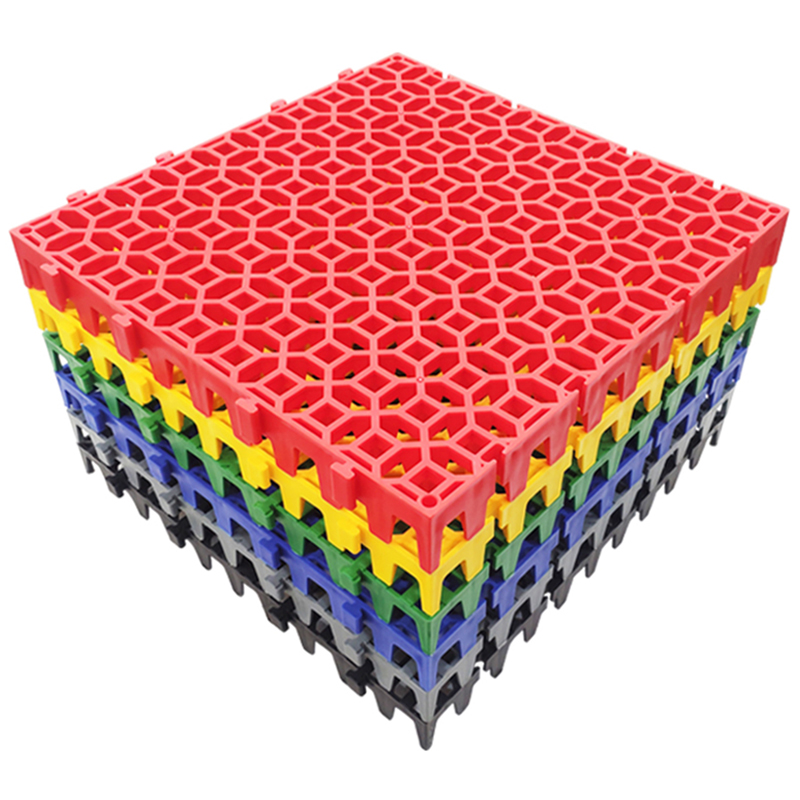 Factory Hot Selling Car Wash Shop New Material PP Plastic Interlocking Floor Grille Garage Brick