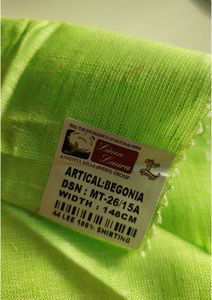 Tissu en Lin et Coton Écologique de Qualité Supérieure, Fil Teint et Tissé Uni pour Vêtements, Coussins et Décoration Intérieure - Product Image 4