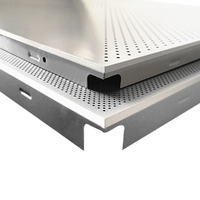 Panneau de plafond en aluminium perforé moderne et imperméable avec fonction d'absorption acoustique pour la décoration des bureaux et des centres commerciaux