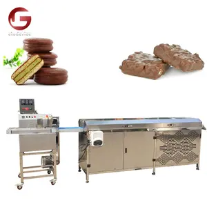 Chocolate Enrobing Machine Chocolate Making Line Customize Cooling Tunnels Chocolate Nut Coating Enrober Machine