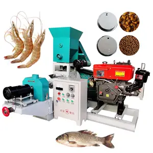 Motor/diesel engine floating fish feed pellet machine/mini fish feed mill / feed extruder price