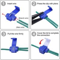 Bornes à sertir Scotch Lock 0,5-6 mm, connecteurs de câbles électriques, raccords rapides, bornes à sertir pour fils