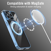 Étui de galvanoplastie de charge sans fil magnétique officiel d'origine pour accessoires de couverture de téléphone arrière Iphone 16