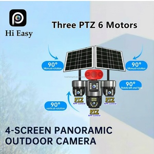 Hieasy 16000mah Four Lens 3PTZ Wifi 4G Sim Card IP HD PTZ <b>CCTV</b> Light Outdoor Bullet Solar <b>Wireless</b> Security Surveillance Cameras - Product Image 2