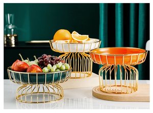 Nuevo Frutero de Alambre Metálico, Estilo Romano Nórdico, Bandeja para Frutas, Personalización Aceptable, Bandeja para Dulces de Mesa, Contenedor para Aperitivos - Product Image 3