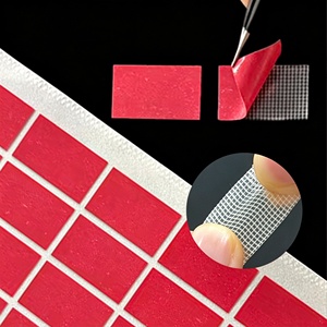 Adhésif acrylique rouge haute adhérence, papier auto-adhésif découpé à la forme, adhésif résistant à l'eau, pour la décoration - Product Image 3