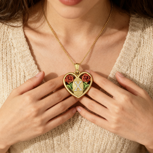 Grosir liontin tembaga wanita lapis emas 14k klasik Pop romantis hati mawar 26 huruf liontin Colgante de letra 2026 - Product Image 3