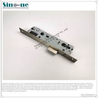 Allemagne Qualité 92mm DIN Mortaise Étroite Serrure à pêne dormant 30mm SS304 à pêne dormant pour porte En Aluminium Euro L'impasse