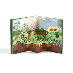 Libri di bordo per bambini con copertina rigida con stampa personalizzata, libro pop-up per bambini in cartone per libri 3d inglesi per bambini