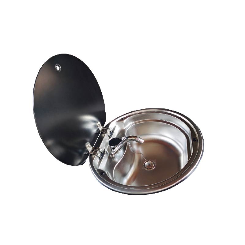 Пользовательские аксессуары для автофургона, круглая кухонная небольшая раковина из нержавеющей стали 300 мм