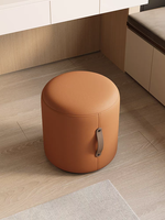 Table à manger et chaises en cuir de haute qualité modernes minimalistes Tabourets et chaises de maquillage pour la maison Tabouret rond de bar créatif