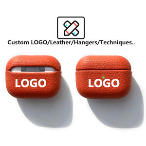 Étui en cuir PU de mode pour <span class=keywords><strong>Airpods</strong></span> <span class=keywords><strong>Pro</strong></span> couverture de Style de concepteur de luxe pour Airpod2 Gen3 étui pour écouteurs de marque logo personnalisé populaire - Product Image 6