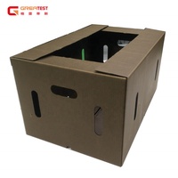 Boîte d'emballage en carton pour fruits et légumes, 10 pièces/lot, échantillon gratuit