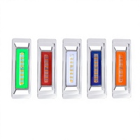 Nouvelles feux de gabarit latéraux LED LJZ YLD-2007 à bord étroit et mince 12V/24V, étanches IP68, avec fonction d'avertissement de freinage pour remorques, fourgons et camions