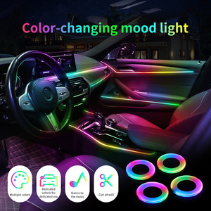 OFICE Iluminación Ambiental para Auto de 12V 120W con Control de Voz LED RGB que Cambia de Color, Dedicada al <span class=keywords><strong>ORA</strong></span> <span class=keywords><strong>R1</strong></span> - Product Image 6