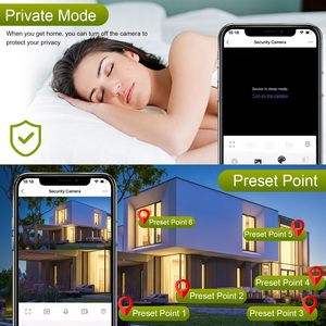 Caméra de surveillance Wi-Fi magnétique 4K avec contrôle via l'application Tuya, vision nocturne IR et microphone SD - Product Image 6