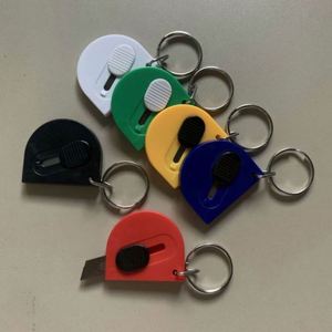 Half-Moon Mini <b>Box</b> Cutter Keychain-ABS Material Silk Screen Printed Safe & Handy Promotional Tool - Product Image 4