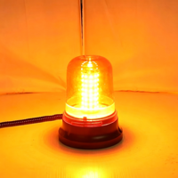Balise LED 80W, 3 modes stroboscopiques, lumière d'avertissement, fixation magnétique à vis, boîtier en polycarbonate, lumière clignotante ambre, alerte de sécurité pour véhicule