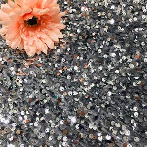 Renkli yeni moda parti elbise pullu kumaş Encaje bordado brillante yumuşak kadife pullu kumaşlar - Product Image 2