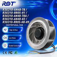 Ventilador Centrífugo EC R3G310-RR05-H1, 230VAC 500W 310mm, Alto Flujo de Aire, Aspas Curvadas hacia Atrás, Reemplazo para Ventilación Industrial HVAC