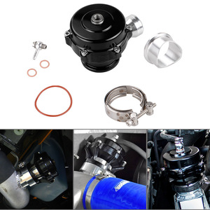 Soupape d'échappement externe Wastegate Turbo en alliage d'aluminium de 50 mm pour mise à niveau et modernisation, noir et rouge - Product Image 3