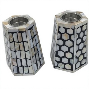 Golden Crescent Pearl Mother of Pearl Inlay Resin <b>Bakhoor</b> Burner Handcrafted <b>Oud</b> Incense Stand for Eid Gifting - Product Image 1
