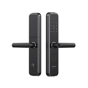 قفل باب ذكي من سبائك الزنك مع خاصية فتح البصمة وكلمة المرور، متوافق مع تطبيق Tuya للأبواب الخشبية/الزجاجية/الفولاذية، بيع مباشر من المصنع - Product Image 4