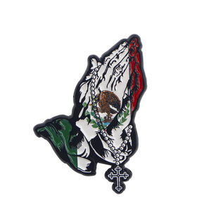 Aigle mexicain broche dessin animé métal Badge créatif anglais lettre bijoux médaille n'ont pas peur le mexicain est ici émail épinglette - Product Image 5