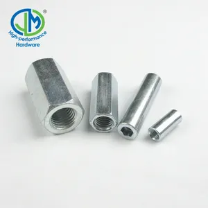 Din 6334 Carbon Steel Plated Aluminum Anodized Stainless Steel Sleeve Barrel Nut Hex Round Coupling Nut