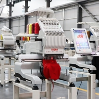 Machine à étiquettes de broderie à tête unique informatisée a broder des logos automatique