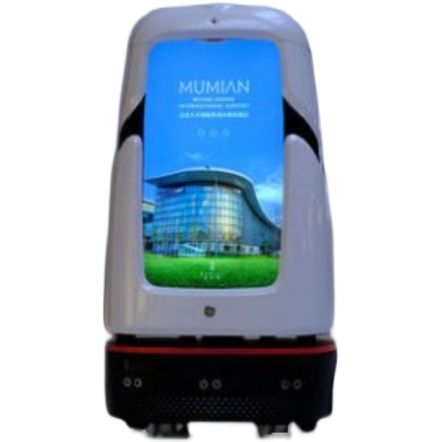 Hotel Robot with Elevator Access Front Desk Reception & Cross-Floor Multi-Function Delivery Plastic Guide Service Robot