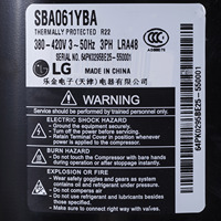 Compresor LG scroll JBB055DAA, para refrigerador