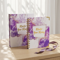 Agenda/Journal personnalisé imprimé A4/A5/A6 avec reliure cousue et couverture en tissu - Emballage cadeau