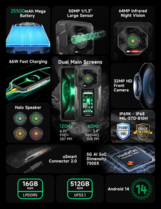 <span class=keywords><strong>Ulefone</strong></span> <span class=keywords><strong>ARMOR</strong></span> 33 <span class=keywords><strong>Pro</strong></span> สมาร์ทโฟนสุดแกร่ง, โทรศัพท์มือถือแอนดรอยด์14ขนาด5G มองเห็นกลางคืนมีความจุ<span class=keywords><strong>16</strong></span> + 512GB - Product Image 3