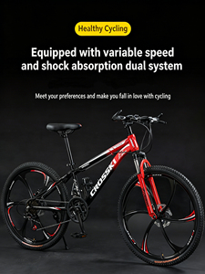 Bicicletta da Montagna in Lega di Alluminio, 21 Velocità, Freni a Disco, Forcella in Acciaio, Pedali Standard, Bici per Sport all'Aperto, per Adulti e Giovani - Product Image 5