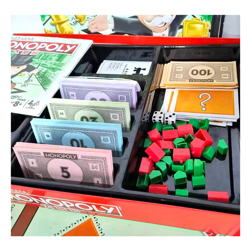Настраиваемые монополи с денежным потоком, играющие в семейную веселую карточную игру, настольные игры