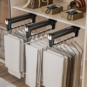 Chất Lượng Cao Tủ Quần Áo Trượt Đường Ray Cho Pull-out Trượt Áo Móc Áo Lưu Trữ Kệ Trong Khách Sạn Gia Đình Phòng Tắm - Product Image 4